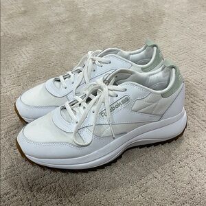 Reebok Women's White and Gray Sneakers